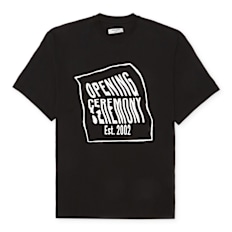 Opening Ceremony&nbsp; Warped Logo Regular T-Shirt noir
