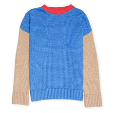 Opening Ceremony&nbsp; Combo Warped Logo Sweater bleu