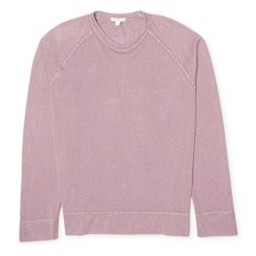 James Perse Vintage Cotton Raglan Pullover light pink