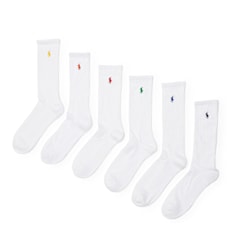 Polo Ralph Lauren Crew Socks 6-Pack white