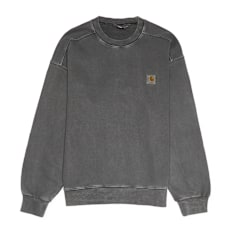 Carhartt WIP Nelson Sweat dusty h brown garment dyed grau