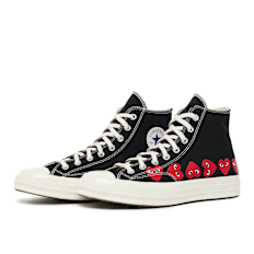 Comme des Garcons Play Multi Heart Chuck Taylor All Star '70 High zwart
