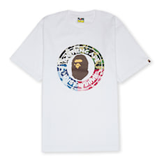 A Bathing Ape Abc Camo Crazy Busy Works Tee weiß