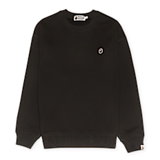 A Bathing Ape Head One Point Crewneck black