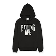 A Bathing Ape NYC Logo Pullover Hoodie black