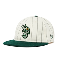 New Era MLB Stripe Oakland Athletics CHW 59 Fifty RC beige
