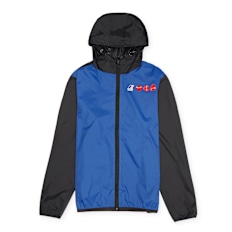 Comme des Garcons Play K-Way Full Zip Jacket blue