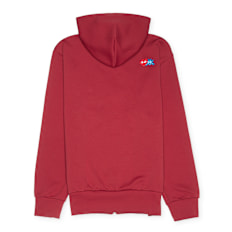 Comme des Garcons Play x The Artist Invader Hooded Zip Sweatshirt red