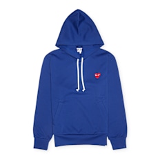 Comme des Garcons Play PlayRed Heart Hooded Sweatshirt blue