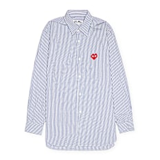 Comme des Garcons Play Men's Shirt Woven bleu