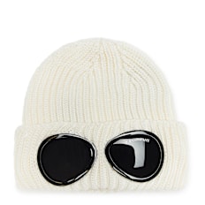 C. P. Company Extra Fine Merino Wool Goggle Beanie beige