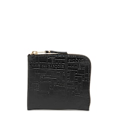 Comme des Garcons Wallet Logotype zwart