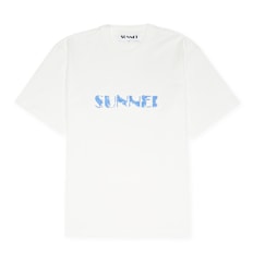 Sunnei Light Jersey Classic T-Shirt weiß