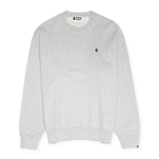 A Bathing Ape Head One Point Crewneck grijs
