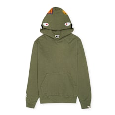 A Bathing Ape Shark Pullover Hoodie green