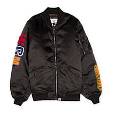A Bathing Ape Shark MA-1 black