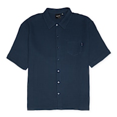 Daily Paper Enzi Seersucker Shortsleeve Shirt bleu