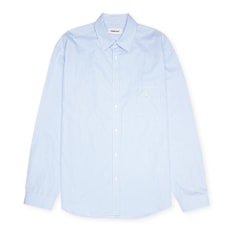 Ambush Striped Armhole Open Shirt blau