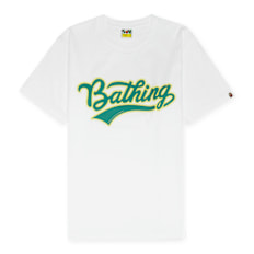 A Bathing Ape Varsity Baseball Logo Tee weiß