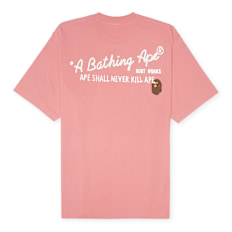 A Bathing Ape Hand Draw BAPE Tee rosa