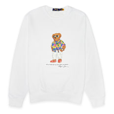Polo Ralph Lauren Sweatshirt Beach Club Bear blanc