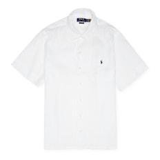 Polo Ralph Lauren Short Sleeve Sport Shirt (Linen) white
