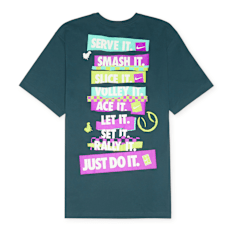 Nike Court Dri-FIT Tennis T-Shirt blau