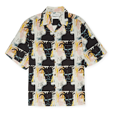 Wacko Maria Jean- Michael Basquiat / S/S Hawaiian Shirt ( Type-3 ) multi-colour