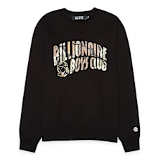 Billionaire Boys Club Camo Arch Logo Crewneck schwarz