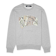 Billionaire Boys Club Camo Arch Logo Crewneck grau