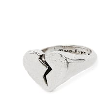 TwoJeys Broken Heart Ring argent