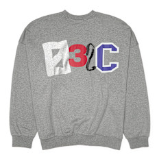032c Multi-Media Bubble Crewneck grau