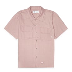 Dickies Linen Shortsleeve Work Shirt lichtroze