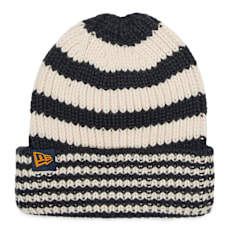 New Era Stripe Knit Beanie blauw