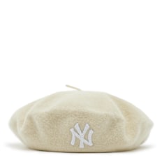 New Era Wool Beret New York Yankees beige