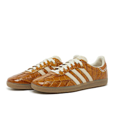 adidas Originals x Wales Bonner Samba "Navy Croc" braun