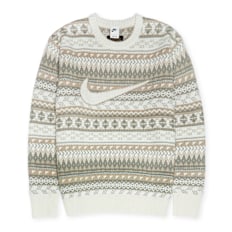 Jordan Fair Isle Swoosh-Pullover beige