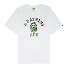 A Bathing Ape Abc Camo College Tee M weiß