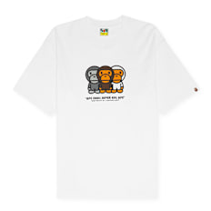 A Bathing Ape Baby Milo Relaxed Fit Tee white