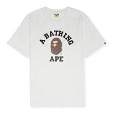 A Bathing Ape College Tee M grijs