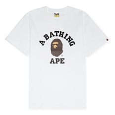 A Bathing Ape College Tee M white