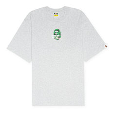 A Bathing Ape Floral Solid Camo Medium Ape Head Relaxed Fit Tee grau