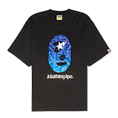 A Bathing Ape Line Camo Ape Head Relaxed Fit black