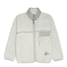 Gramicci x And Wander JQ Tape Fleece Jacket grey