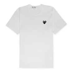 Comme des Garcons Play Black Heart T-Shirt White blanc