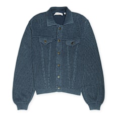 Daily Paper Tano Knit Cardigan blue