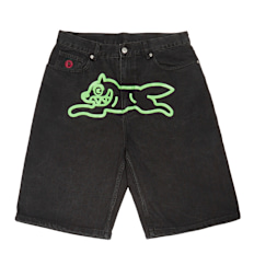 ICECREAM Running Dog Denim Shorts zwart