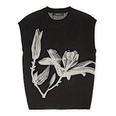 Daily Paper Floral Spencer Knit Vest schwarz