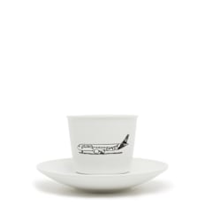 solebox x Lufthansa x Stefan Marx x KPM Flugzeugtasse wit
