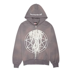 Pleasures x Slipknot Nonagram Zip Hoodie gris